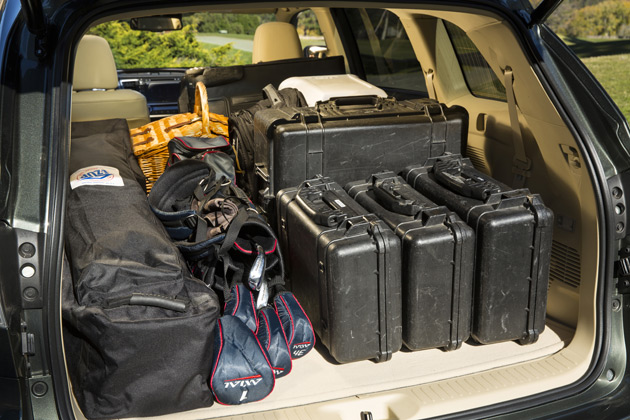 2014 Toyota highlander cargo space