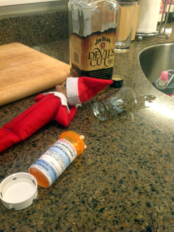 20 Hilarious Photos Of The Elf On The Shelf Being Very Naughty