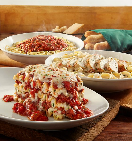 Olive Garden Never-Ending Classics Array